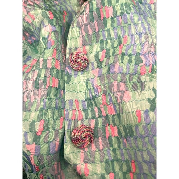 Vintage Anne Crimmins Umi Collections Paisley Geometric Silk 2 Piece 20W NWT - Picture 5 of 5